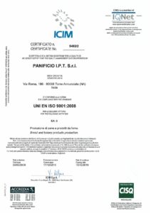 Certificato ISO 9001 PANIFICIO I.P.T._SCADENZA 2019